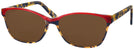 Rectangle Red Tortoise/lipstick Millicent Bryce 146 Progressive No Line Reading Sunglasses View #1