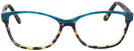 Rectangle Blue Tortoise/teal Millicent Bryce 146 Bifocal View #2