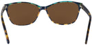 Rectangle Blue Tortoise/teal Millicent Bryce 146 Progressive No Line Reading Sunglasses View #4