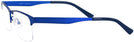 Rectangle Metalic Blue Millicent Bryce 154 Progressive No-Lines View #3