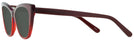 Cat Eye Ruby Red Millicent Bryce 167 Progressive No Line Reading Sunglasses View #3