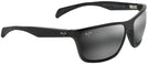 Square Gloss Black/grey Lens Maui Jim Makoa 804 View #1