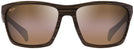 Square Matte Brown Woodgrain/hcl Maui Jim Makoa 804 View #2