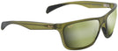 Square Matte Trans Khaki Green/ht Lens Maui Jim Makoa 804 View #1