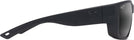 Rectangle Matte Black With Black Rubber/Neutral Grey Lens Maui Jim Amberjack 896 View #3
