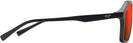 Aviator,Square Matte Black w/Hawaii Lava Lens Maui Jim Wedges 880 View #3
