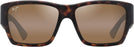 Square Matte Dark Havana/HCL Bronze Lens Maui Jim Kaolu 614 View #2