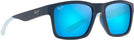 Rectangle Navy With Light Blue/Blue Hawaii Maui Jim The Flats 897 View #1