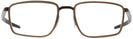 Square Pewter/dark Brown Oakley OX3235 Single Vision Full Frame View #2