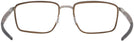Square Pewter/dark Brown Oakley OX3235 Single Vision Full Frame View #4