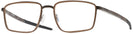 Square Pewter/dark Brown Oakley OX3235 Single Vision Full Frame View #1
