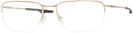 Rectangle Satin Light Gold Oakley OX5148 Wingback Single Vision Full Frame w/ FREE NON-GLARE View #1
