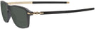 Square Satin Black/Gold Oakley OX8166 Wheel House Bifocal Reading Sunglasses View #3