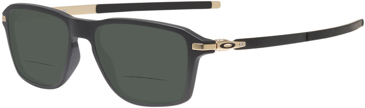 Square Satin Black/Gold Oakley OX8166 Wheel House Bifocal Reading Sunglasses View #1