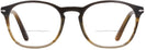 Square Stripe brown Persol 3007V Bifocal w/ FREE NON-GLARE View #2
