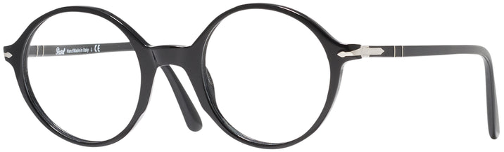 Round Black Persol 3249V Single Vision Full Frame w/ FREE NON-GLARE View #1