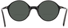 Round Black Persol 3249V Bifocal Reading Sunglasses View #4