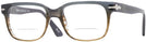 Square Grad Grey &amp; Striped Brown Persol 3252V Bifocal w/ FREE NON-GLARE View #1