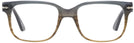 Square Grad Grey &amp; Striped Brown Persol 3252V Progressive No-Lines w/ FREE NON-GLARE View #2