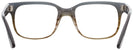 Square Grad Grey &amp; Striped Brown Persol 3252V Single Vision Full Frame w/ FREE NON-GLARE View #4