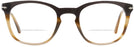 Square Striped Brown/Grey/black Persol 3258V Bifocal w/ FREE NON-GLARE View #2