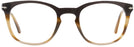 Square Striped Brown/grey/black Persol 3258V Computer Style Progressive View #2