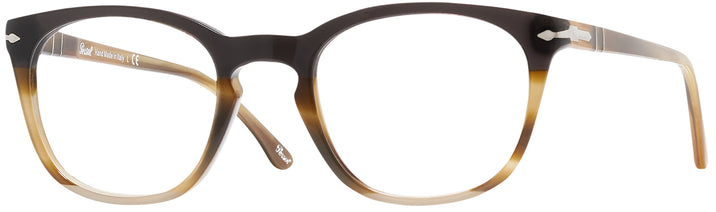 Square Striped Brown/grey/black Persol 3258V Computer Style Progressive View #1