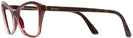 Cat Eye Bordeaux Prada 11XV Single Vision Full Frame View #3