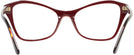 Cat Eye Bordeaux Prada 11XV Progressive No-Lines View #4
