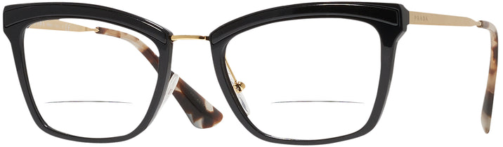 Square Black Prada 15UV Petite Bifocal View #1