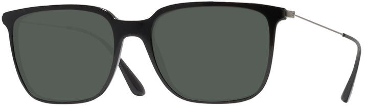 Square Black Prada 17TV Progressive No Line Reading Sunglasses View #1