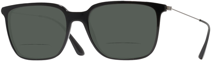 Square Black Prada 17TV Bifocal Reading Sunglasses View #1