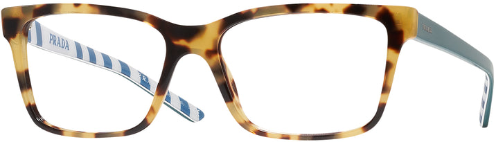 Square Medium Havana Prada 17VV Computer Style Progressive View #1