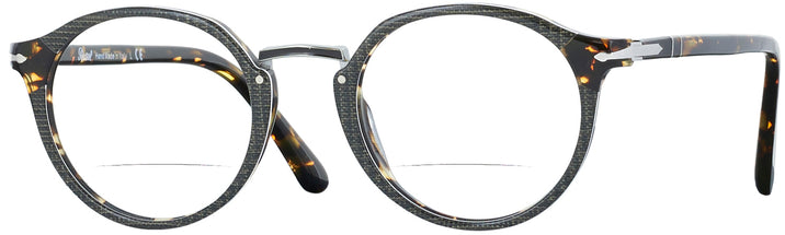 Round Grey Persol 3185V Bifocal w/ FREE NON-GLARE View #1