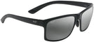 Rectangle Matte Black/grey Lens Maui Jim Pokowai Arch 439 View #1