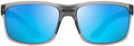 Rectangle Trans Matte Grey/blue Hawaii Maui Jim Pokowai Arch 439 View #2