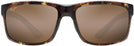 Rectangle Olive Tortoise/hcl Lens Maui Jim Pokowai Arch 439 View #2