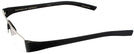 Rectangle Titanium/Black Porsche 8801 Single Vision Half Frame View #3