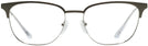 Square Brushed Brown Gunmetal Prada 59UV Progressive No-Lines View #2