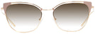 Cat Eye Beige/pink Gold Prada 62UV Progressive No Line Reading Sunglasses w/ Gradient View #2