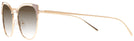 Cat Eye Beige/pink Gold Prada 62UV Progressive No Line Reading Sunglasses w/ Gradient View #3