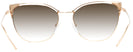 Cat Eye Beige/pink Gold Prada 62UV Progressive No Line Reading Sunglasses w/ Gradient View #4