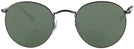 Round Matte Gunmetal Ray-Ban 3447V Progressive No Line Reading Sunglasses View #2