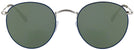 Round Silver On Top Blue Ray-Ban 3447V Progressive No Line Reading Sunglasses View #2