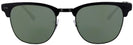 ClubMaster Shiny Black Top Matte Ray-Ban 3716 Progressive No Line Reading Sunglasses View #2
