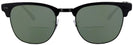 ClubMaster Shiny Black Top Matte Ray-Ban 3716 Bifocal Reading Sunglasses View #2