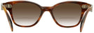 Wayfarer Striped Havana Ray-Ban 0880 Bifocal Reading Sunglasses with Gradient View #4