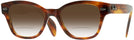 Wayfarer Striped Havana Ray-Ban 0880 Bifocal Reading Sunglasses with Gradient View #1