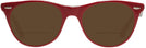 Round Red On Trans Grey Ray-Ban 2185V Bifocal Reading Sunglasses View #2