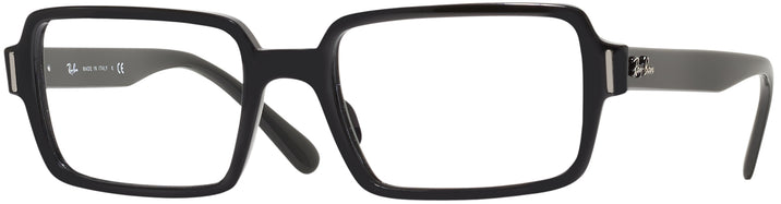 Rectangle Black Ray-Ban 2189 Single Vision Full Frame View #1